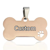 Custom Engraved Stainless Steel Dog Tag — Personalized Pet ID Charm