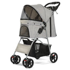 Foldable Breathable Universal Lightweight Pet Cart & Travel Trolley for Cats & Dogs