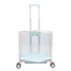Portable Car-Mount Double-Layer Transparent Breathable Pet Suitcase Tour Bag for Cats & Dogs