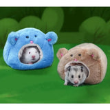 Plush Hamster Hideout Bed — Warm Winter Hut for Small Pets