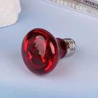 UVA Red Glow Reptile Heat Bulb — Day & Night E27 Basking Lamp, 25W–100W