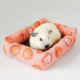 Rectangle Print Sleep Mat — All-Season Bed for Small Pets