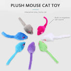 Plush Mini Mouse Cat Toys for Indoor Cats — Fun Playing Toys & Christmas Gift for Cats