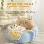 Plush Faux Fur Pet Cushion for Sofas & Beds