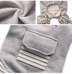 Striped Turtleneck Dog Jumpsuit
