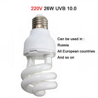 Reptile UVB Basking Bulb — 5.0 or 10.0 Output, E27 Fitting