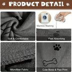 Microfiber Quick-Dry Pet Towel — Absorbent for Medium Dogs