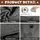 Microfiber Quick-Dry Pet Towel — Absorbent for Medium Dogs