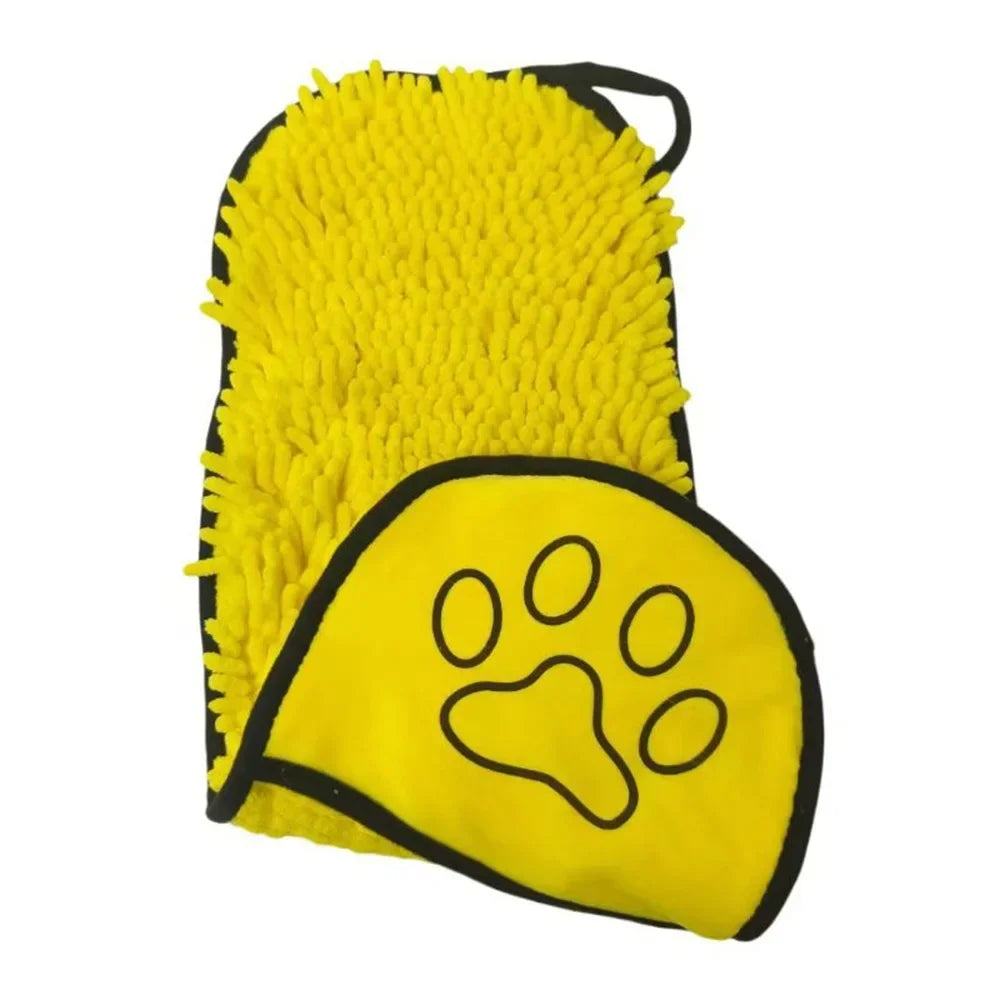 Super Absorbent Pet Bath Towel — Quick-Drying with Hand Pockets