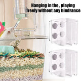 Magnetic Hamster Water Bottle Holder — Wall-Mounted Acrylic Stand