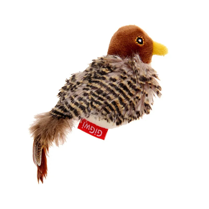 Bird & Mouse Sound Teaser Wand — Melody Self-Play Cat Toy