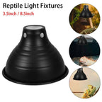 Aluminum Reptile Heat Lamp Dome Shell — Reflective Lampshade with Wire Bracket