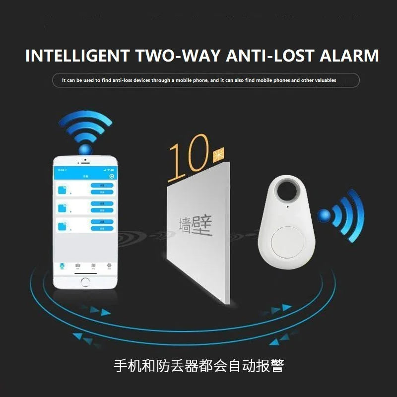 2-Way Bluetooth Smart Finder for Keys, Wallets, Pets & Kids with Separation Alarm