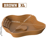 Multi-Use Turtle & Frog Bathing Basin — Food, Water & Soaking Bowl for Reptiles