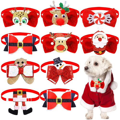 Fashion Christmas Dog Bowtie Pack (5 or 10 Pieces)
