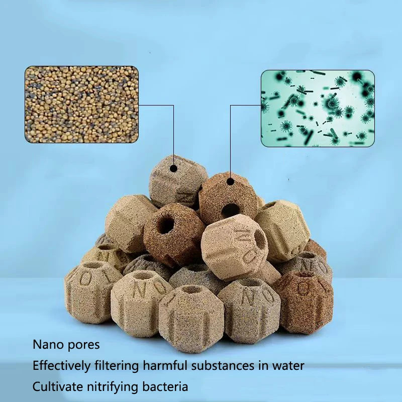 Aquarium Biological Filter Bio Balls (300g–1kg, Hollow Nano Media)