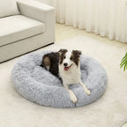 Long Plush Pet Sleeping Basket