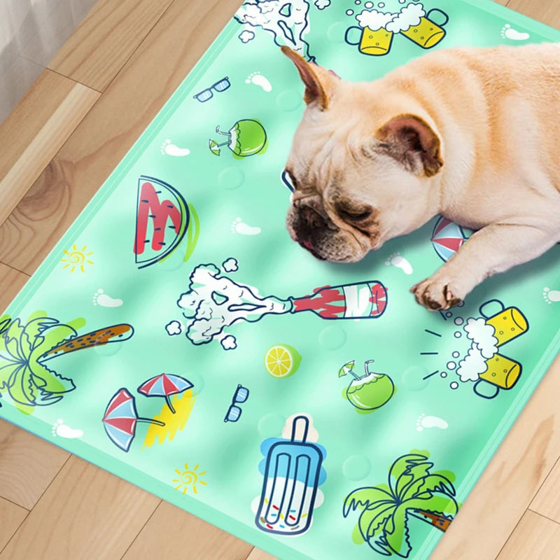 Cooling Ice Pad Mat for Cats & Dogs, Summer