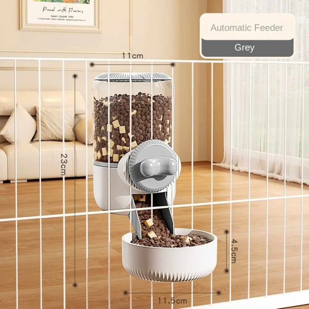 Cage-Hanging Automatic Pet Feeder (Detachable Bowl, Large Capacity)