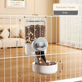 Cage-Hanging Automatic Pet Feeder (Detachable Bowl, Large Capacity)