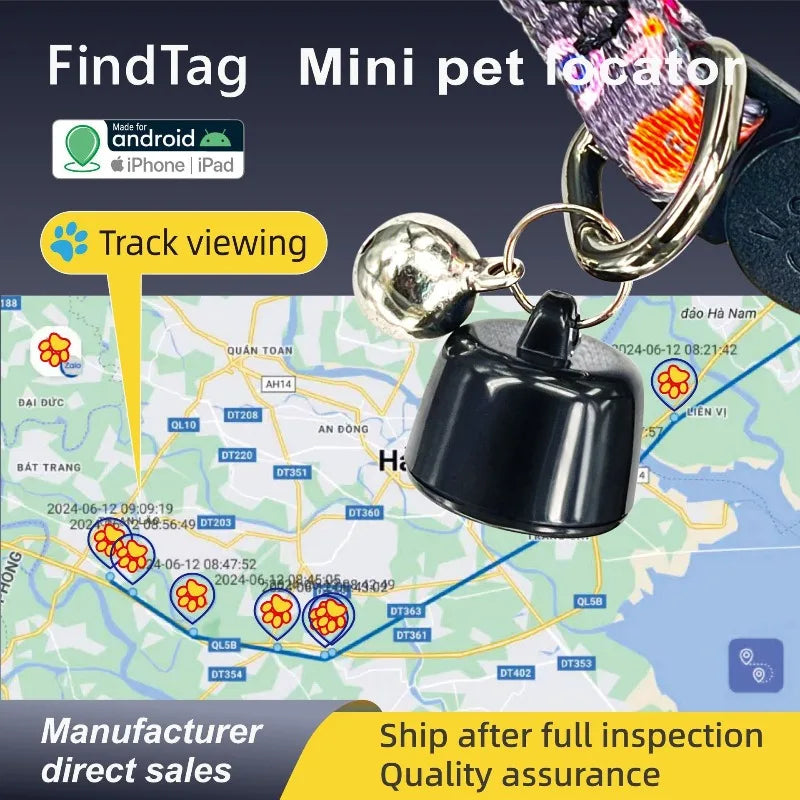 FindTag Mini GPS Tracker for Birds & Small Pets - AirTag Alternative