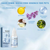 Leave-In Pet Grooming Serum — No-Rinse Deodorizing Formula for Cats & Dogs