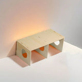 Solid Wood Hideaway House — Natural Hide for Hamsters & Squirrels