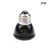 Ceramic Infrared Heat Lamp for Reptiles — No-Light Warmer, E27, 20W-80W