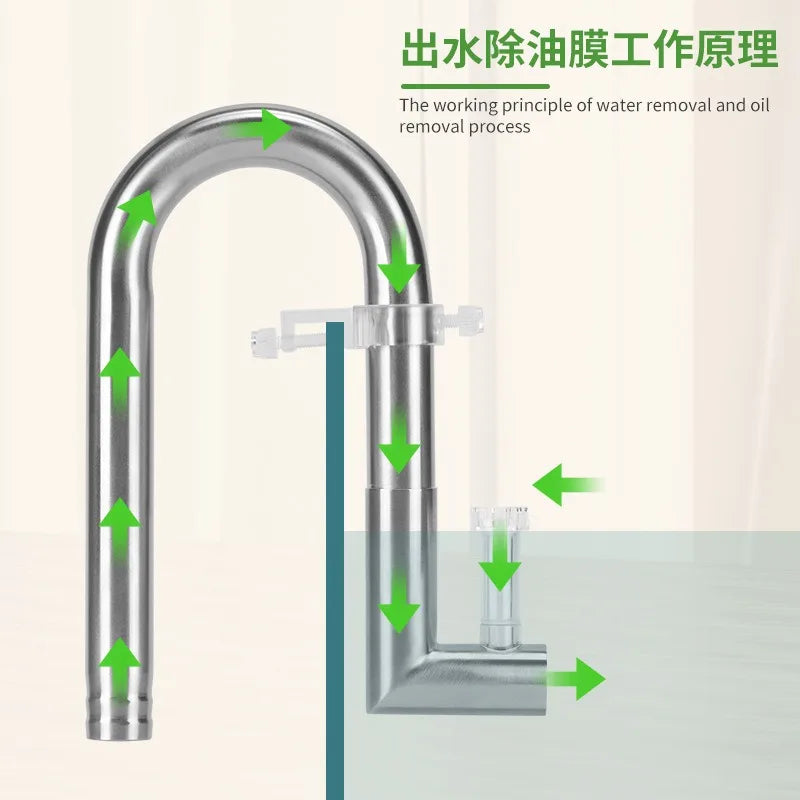 Stainless Steel Aquarium Filter Inlet & Outlet Tubes (Shrimp Safe)