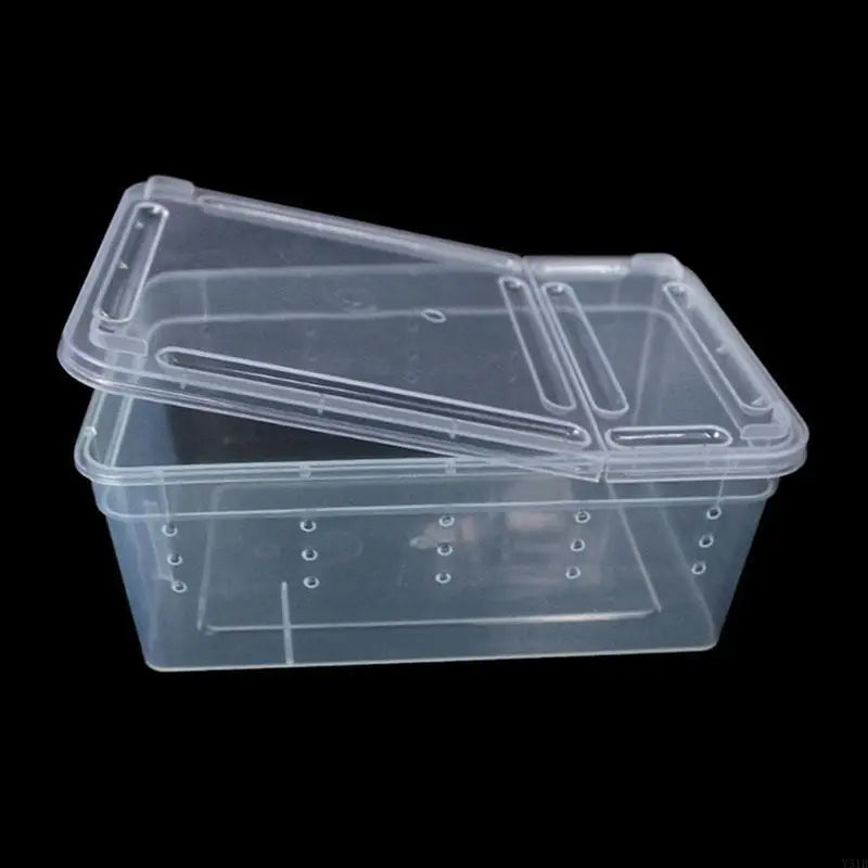 Portable Mini Terrarium Habitat — Transparent Travel Box for Small Reptiles & Insects