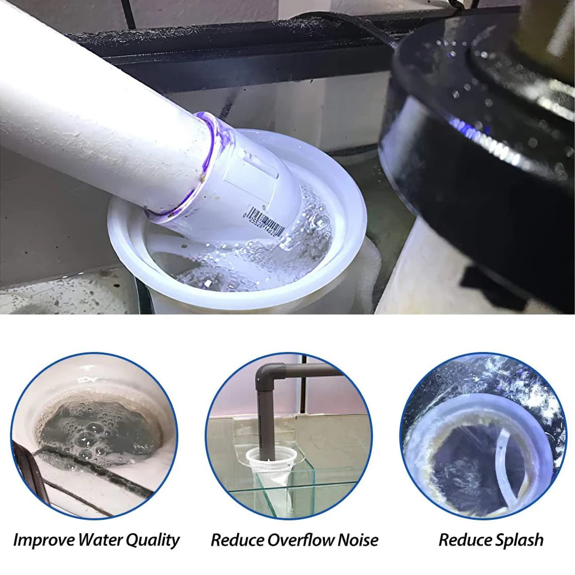 Aquarium Pre-Sump Filter Socks (4" Opening, 150/200 Micron Felt)