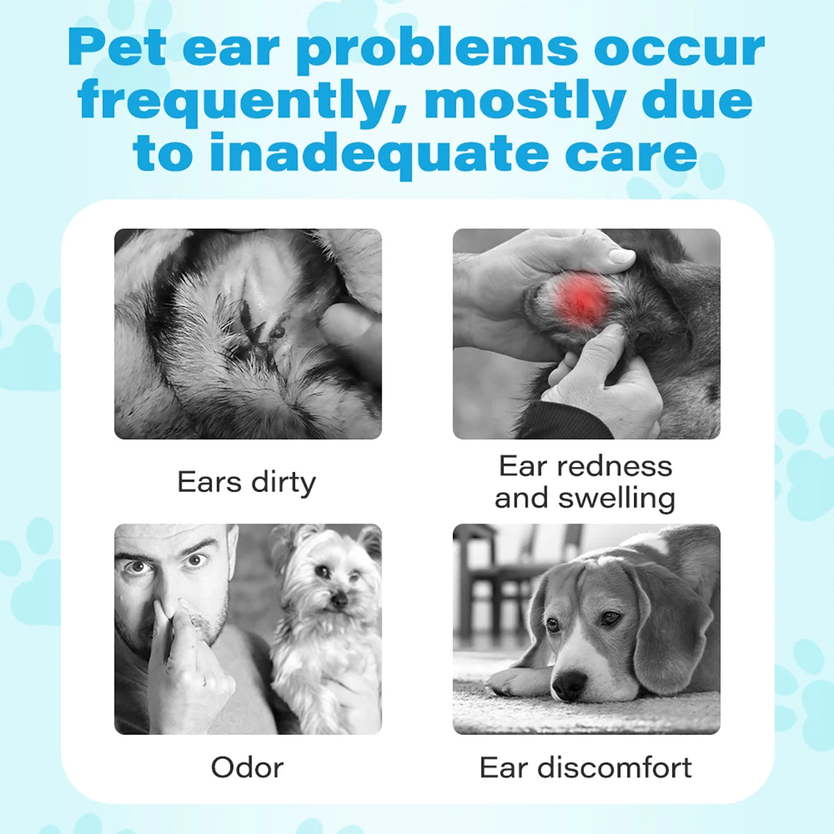 Gentle Dog & Cat Ear Cleaning Wipes — Lint-Free, Travel-Friendly, All Breeds
