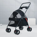 Lightweight Foldable Push Cart Stroller for Small Dogs, Cats & Puppies