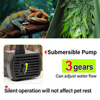 Automatic Reptile Water Fountain — Filtered Drinking Dispenser for Amphibians & Reptiles