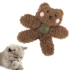 Plush Animal-Shaped Catnip Kicker Toy