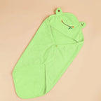 Frog-Style Hooded Pet Bath Towel — Quick-Drying Microfiber Robe