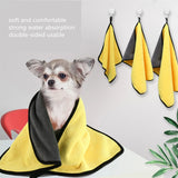 Soft Lint-Free Pet Bath Towel — Thick & Quick-Drying