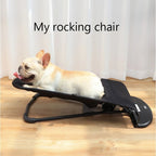 Foldable Rocking Pet Bed with Breathable Mesh Hammock