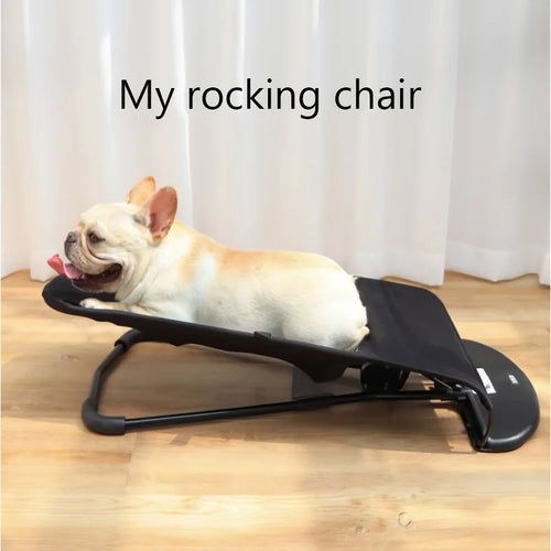 Foldable Rocking Pet Bed with Breathable Mesh Hammock