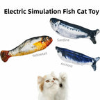 Electric Wagging Tail Fish Cat Toy — Motion Sensor Tap-Activated Type-C Charging (1–3 Pack)