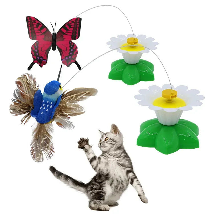 Rotating Butterfly Cat Toy