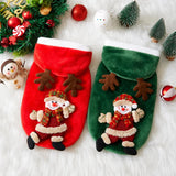 Christmas Flannel Hoodie for Dogs & Cats (Winter Clothes)