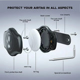AiQUE IPX8 Waterproof AirTag Protective Case & Collar Holder for Dogs & Cats