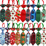 Christmas Bow Tie Collar 50-Pack for Small Dogs & Cats