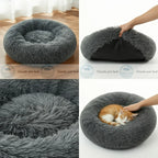 Calming Pet Bed with Extra-Soft Filling, Available in 9 Colors