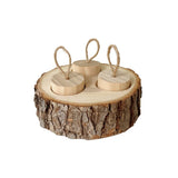 Wooden Foraging Chew Toy — Round Enrichment Toy for Small Pets & Birds