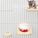 Wooden Cage Platform Set — Climbing Perch for Chinchillas & Small Pets