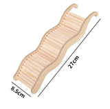 Wooden Wave Staircase — Eco-Friendly Climbing Ramp for Hamsters