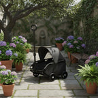 Small Foldable Outdoor Pet Stroller for Cats — Park-Ready Compact Travel Cart