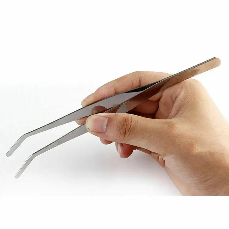 Stainless Steel Feeding Tongs — Long Reach Tweezers for Reptiles & Spiders